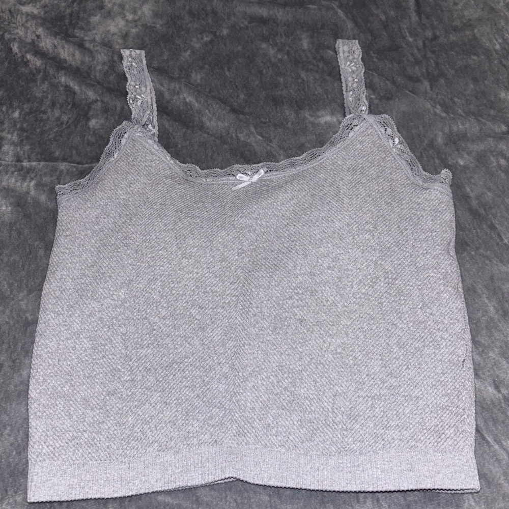 Streetwear Society Gray Lace Camisole